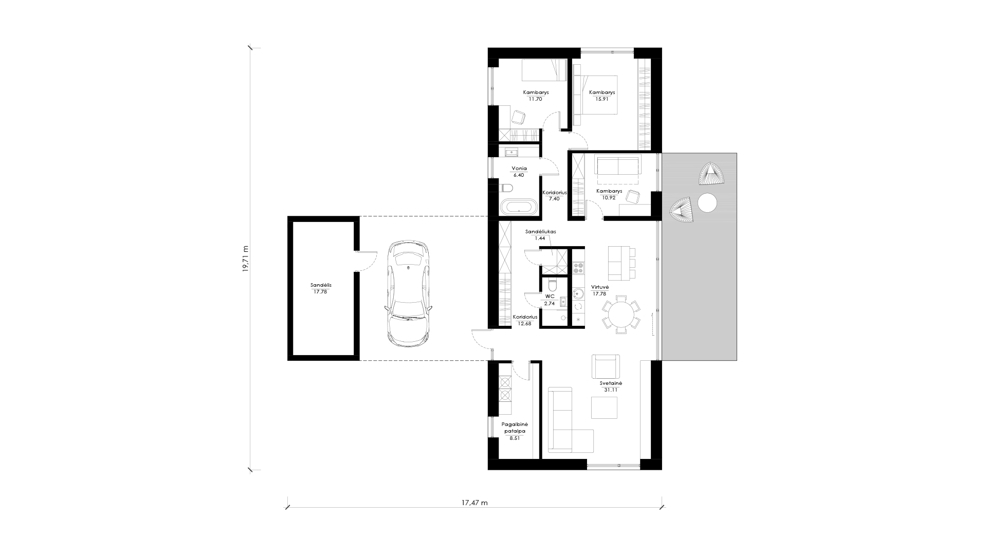 Namo projektas SUB E01. Nuotrauka nr. 216