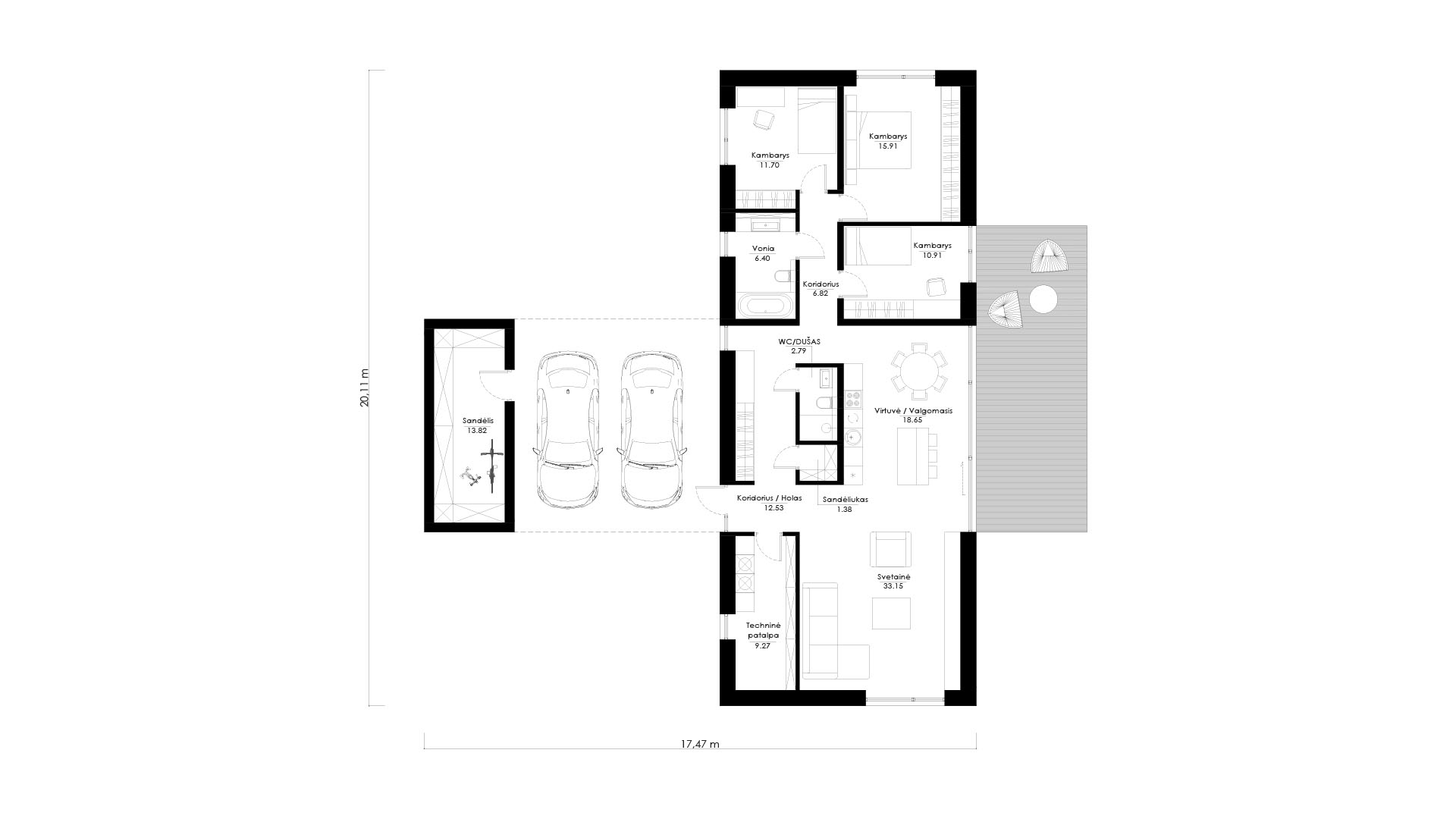 Namo projektas SUB E01. Nuotrauka nr. 779