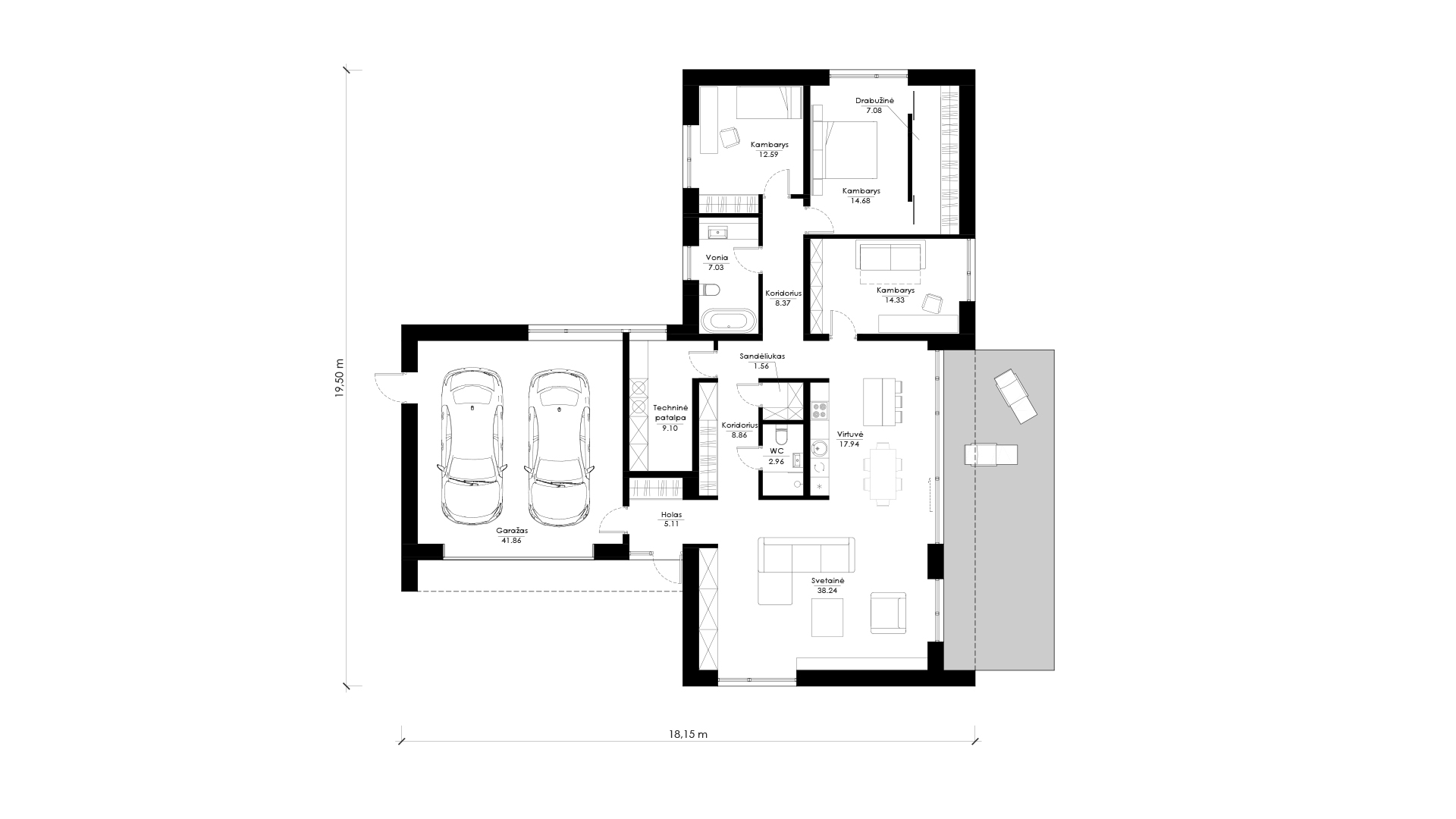 Namo projektas SUB E02. Nuotrauka nr. 215