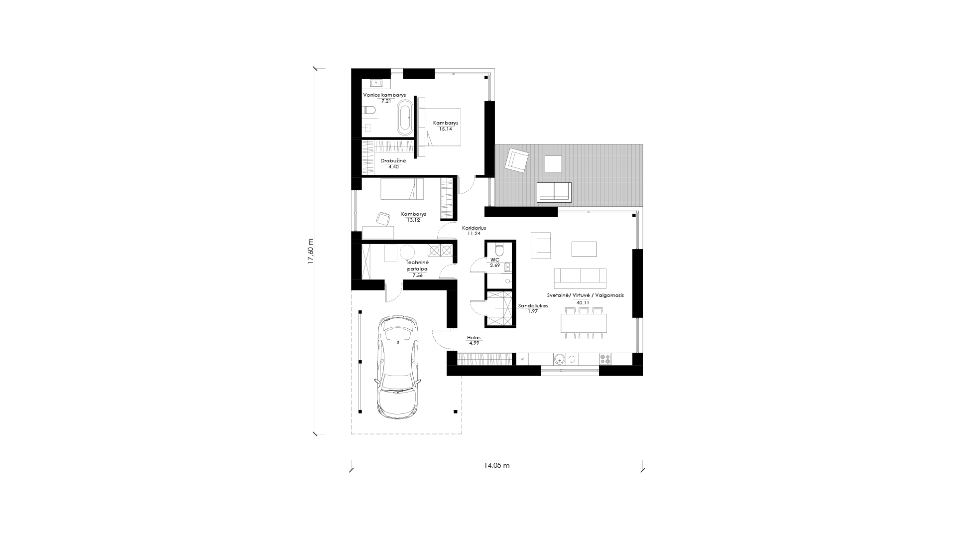 Namo projektas SUB F01. Nuotrauka nr. 281