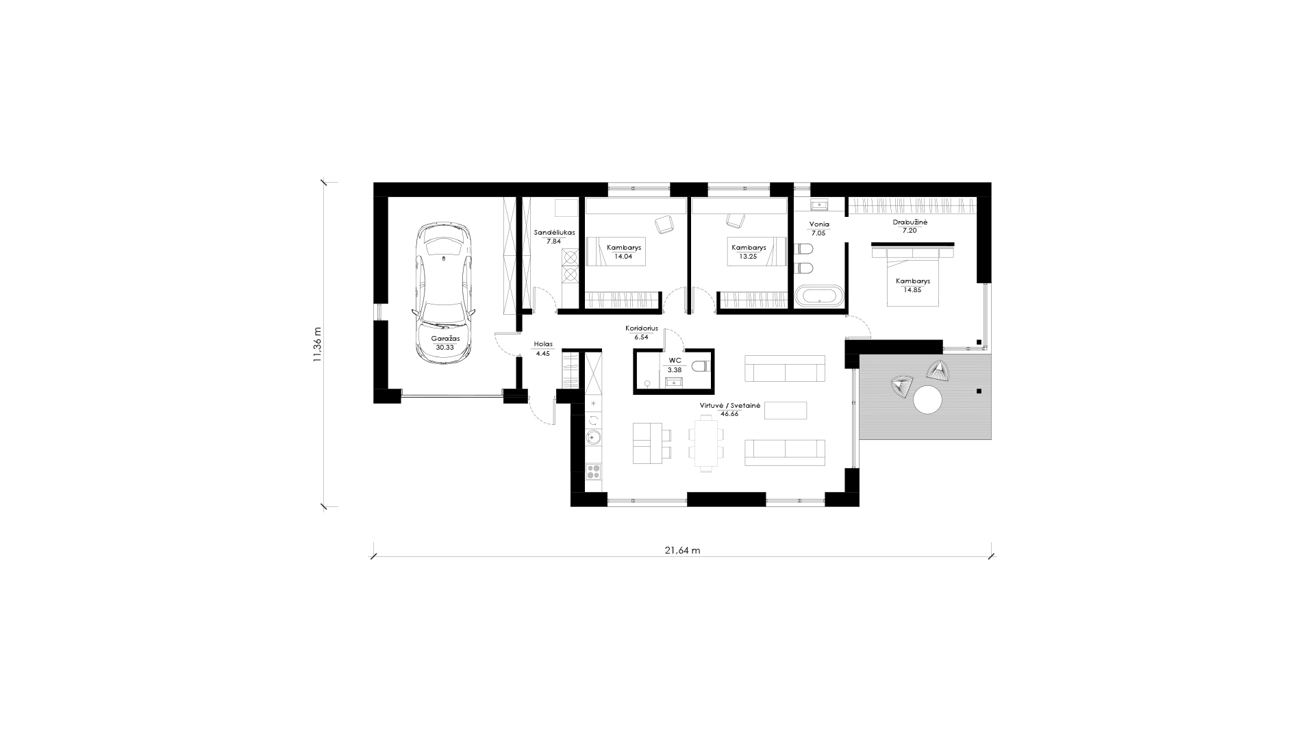 Namo projektas SUB H01. Nuotrauka nr. 284