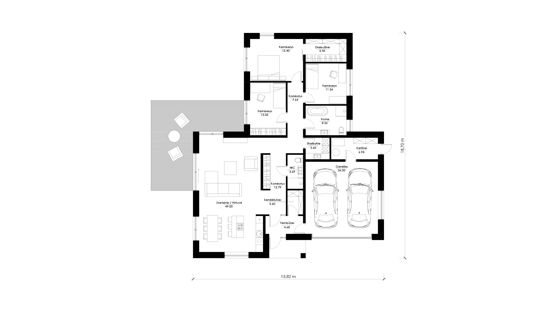 Namo projektas SUB C03. Nuotrauka nr. 245