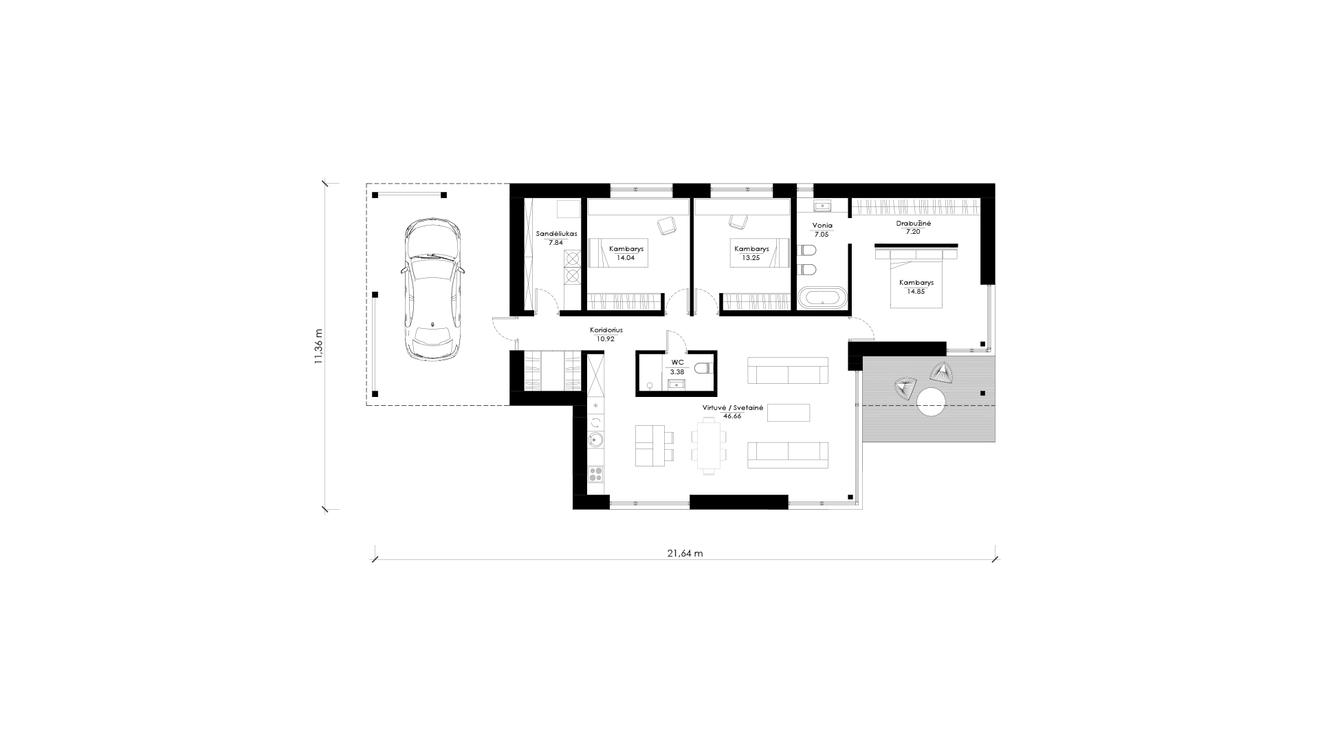 Namo projektas SUB H02. Nuotrauka nr. 351