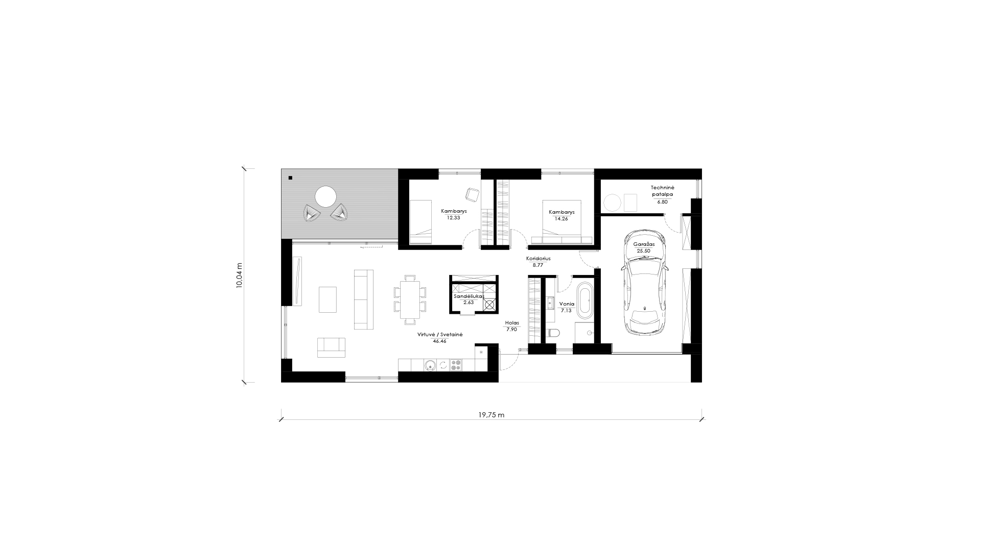 Namo projektas SUB J02. Nuotrauka nr. 350