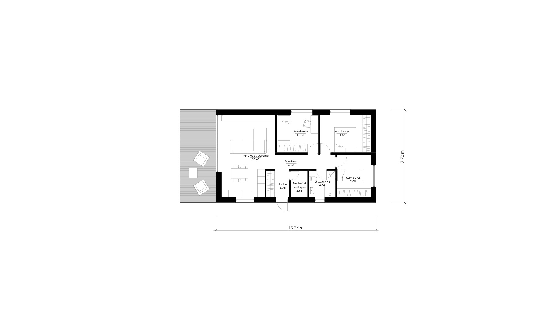 Namo projektas SUB M12. Nuotrauka nr. 615