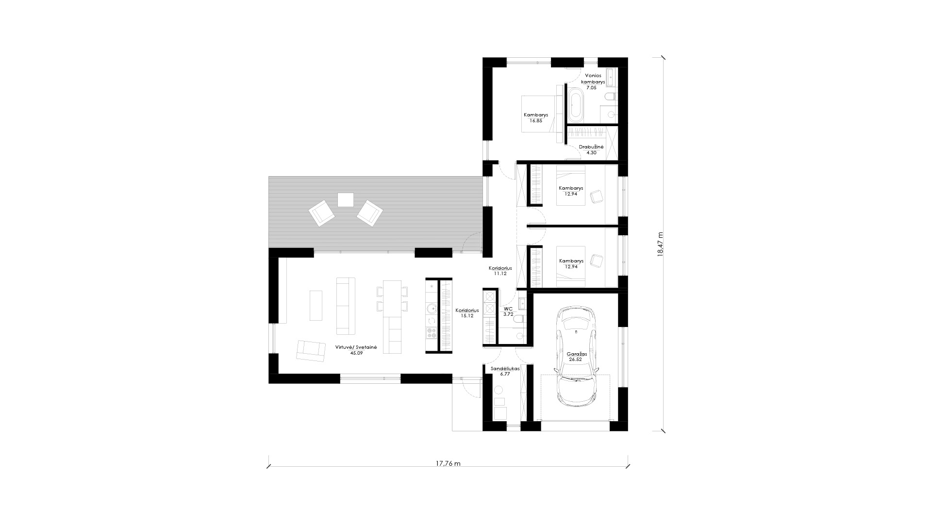 Namo projektas SUB B01. Nuotrauka nr. 762