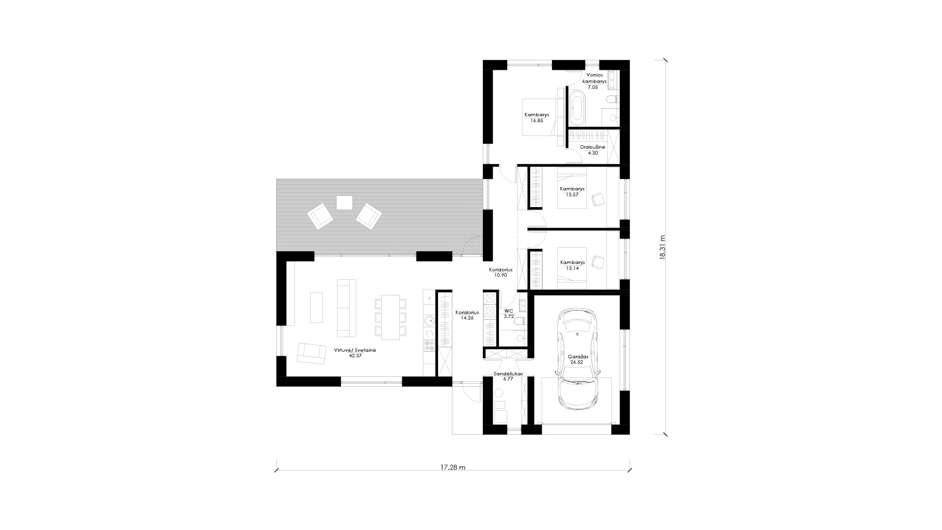 Namo projektas SUB B02. Nuotrauka nr. 763