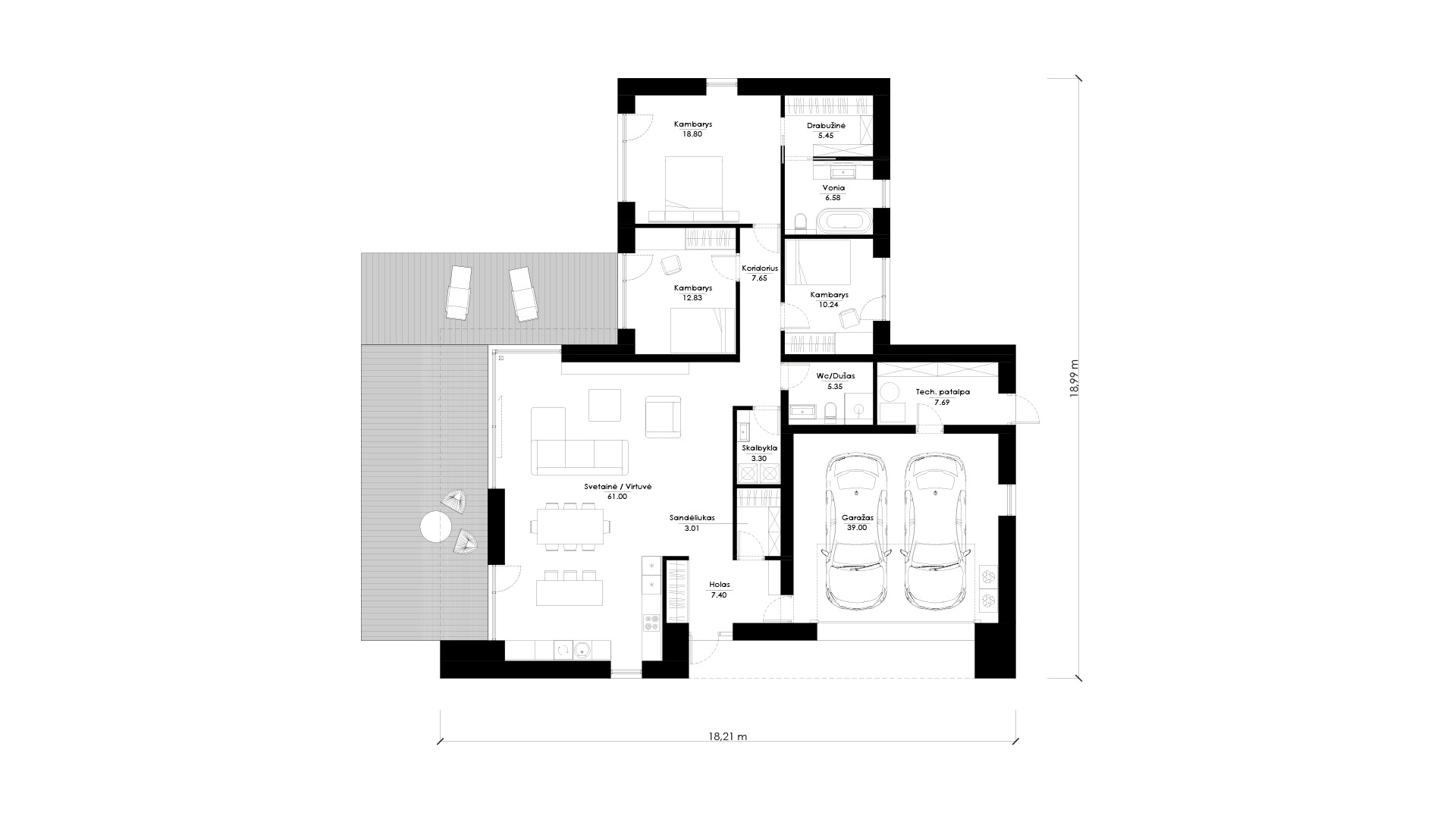 Namo projektas SUB C01. Nuotrauka nr. 764