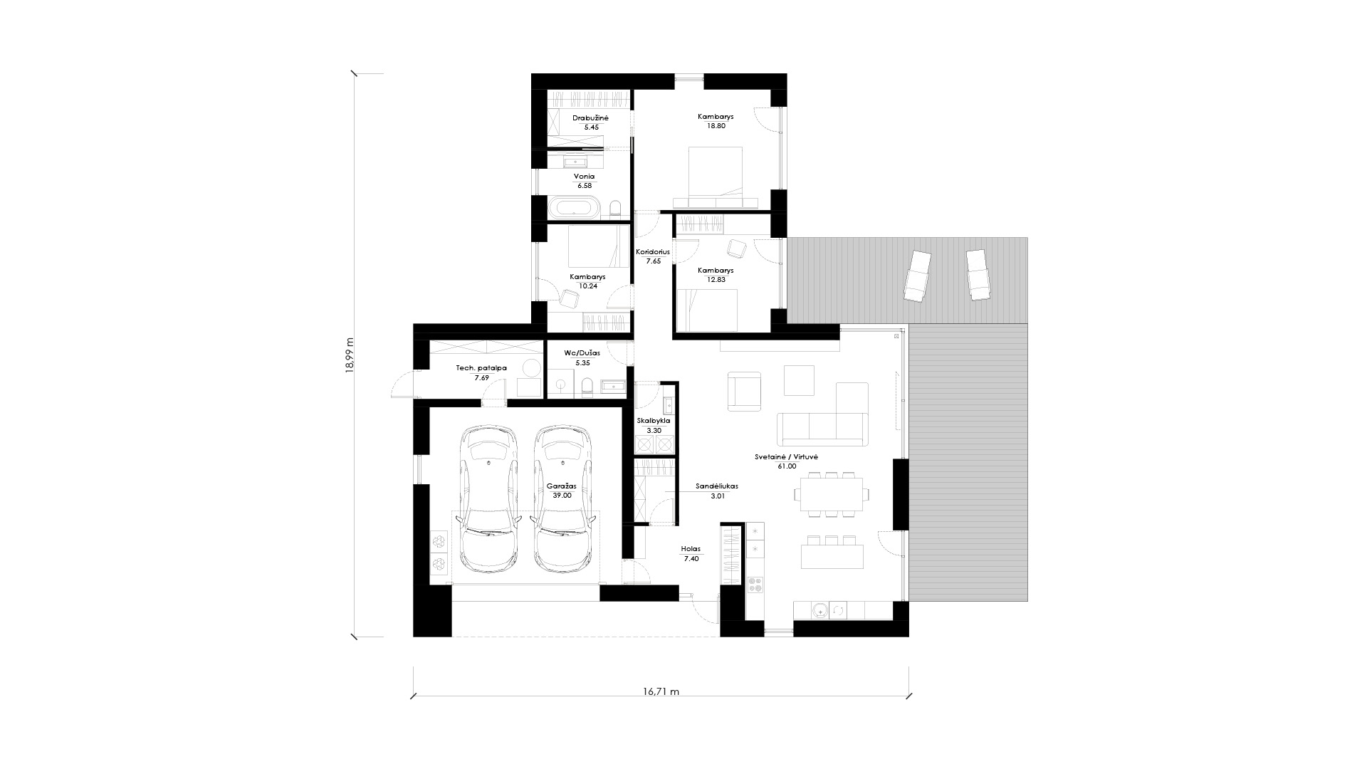 Namo projektas SUB C02. Nuotrauka nr. 765