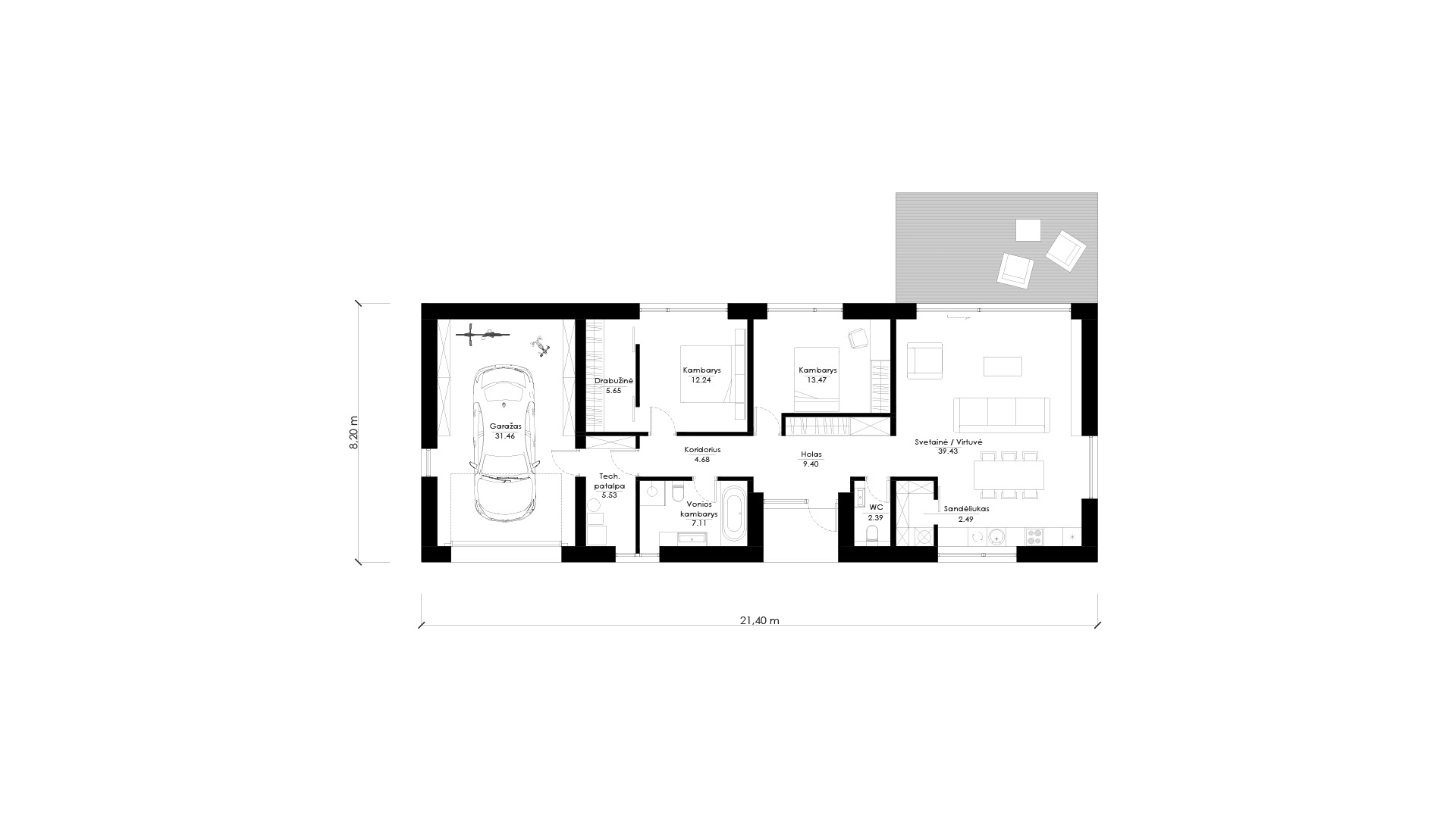 Namo projektas SUB D02. Nuotrauka nr. 767